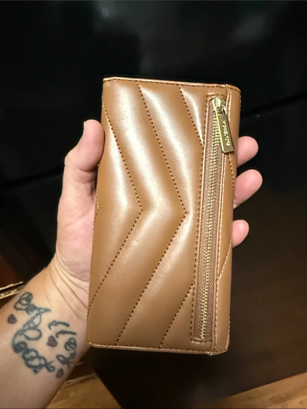 Michael Kors Quilted Chevron Continental Wallet